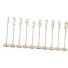10 Pcs Table Numbers Wood Table Numbers for Wedding Reception Stands Seat Numbers with Holder Base for Wedding Party Event Catering