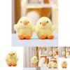 Cute Yellow Duck Plush Toy Keychain With Soft Short Pile For Bag Decor And Collectors