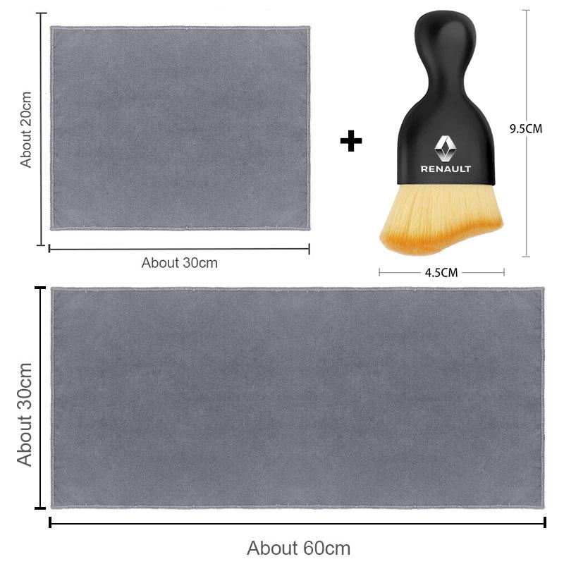 Мягкая щетка для чистки автомобиля, полотенце для мойки автомобиля, салфетка из микрофибры для чистки для Renault Dacia Reynolds Series Koleos Kadjar Captur 2 3 4