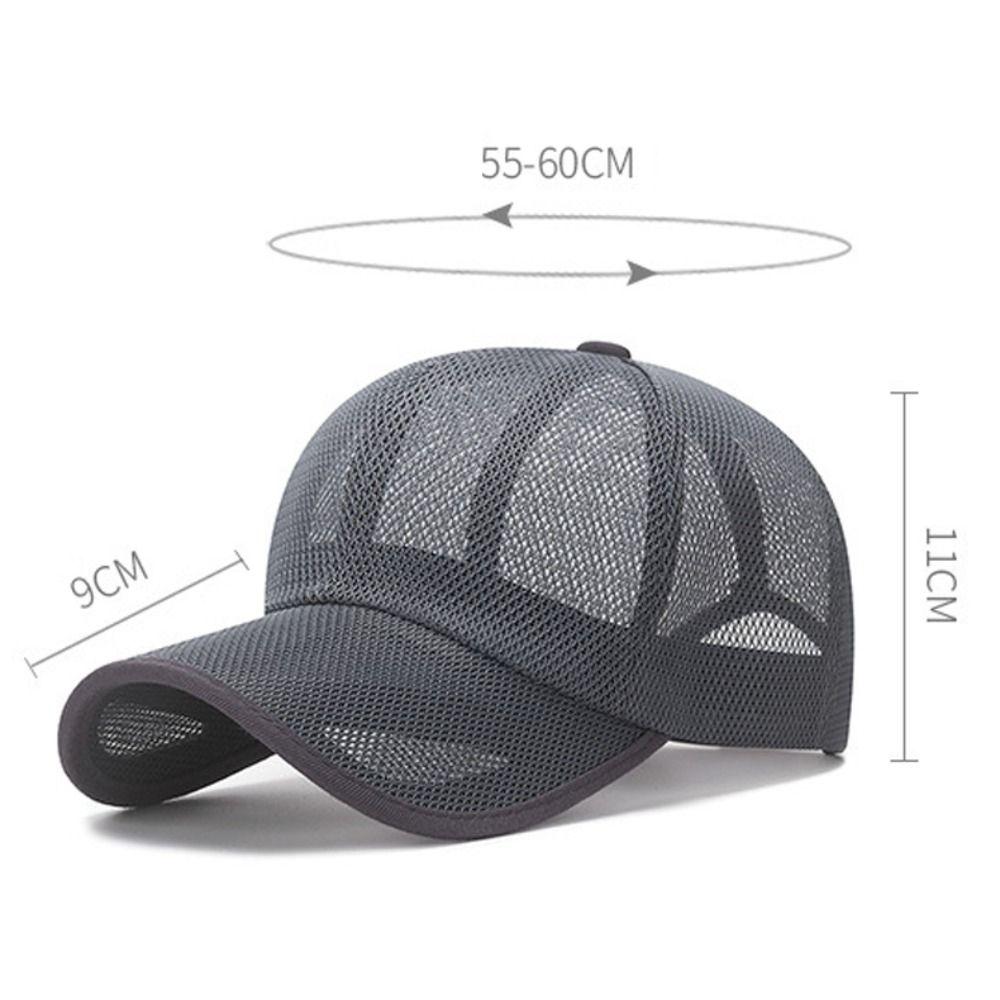 Quick Dry Full Mesh Caps Adjustable Sunscreen Hats Summer Baseball Cap For Man Women Unisex