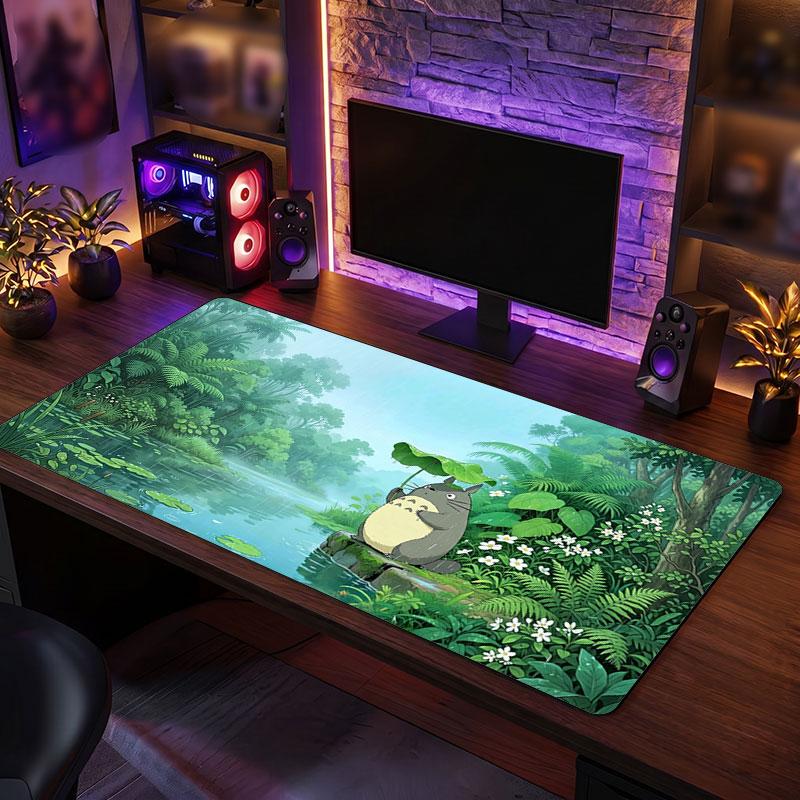 Big Mouse PadMy Neighbor Totoro Extended Soft Desk Mat Gaming Office Computer Table Decor Mat