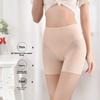 Women's Spring and Autumn Pure Cotton Ice Silk Non Trace High Waist Belly Anti Go Out of Light Boxer Briefs
