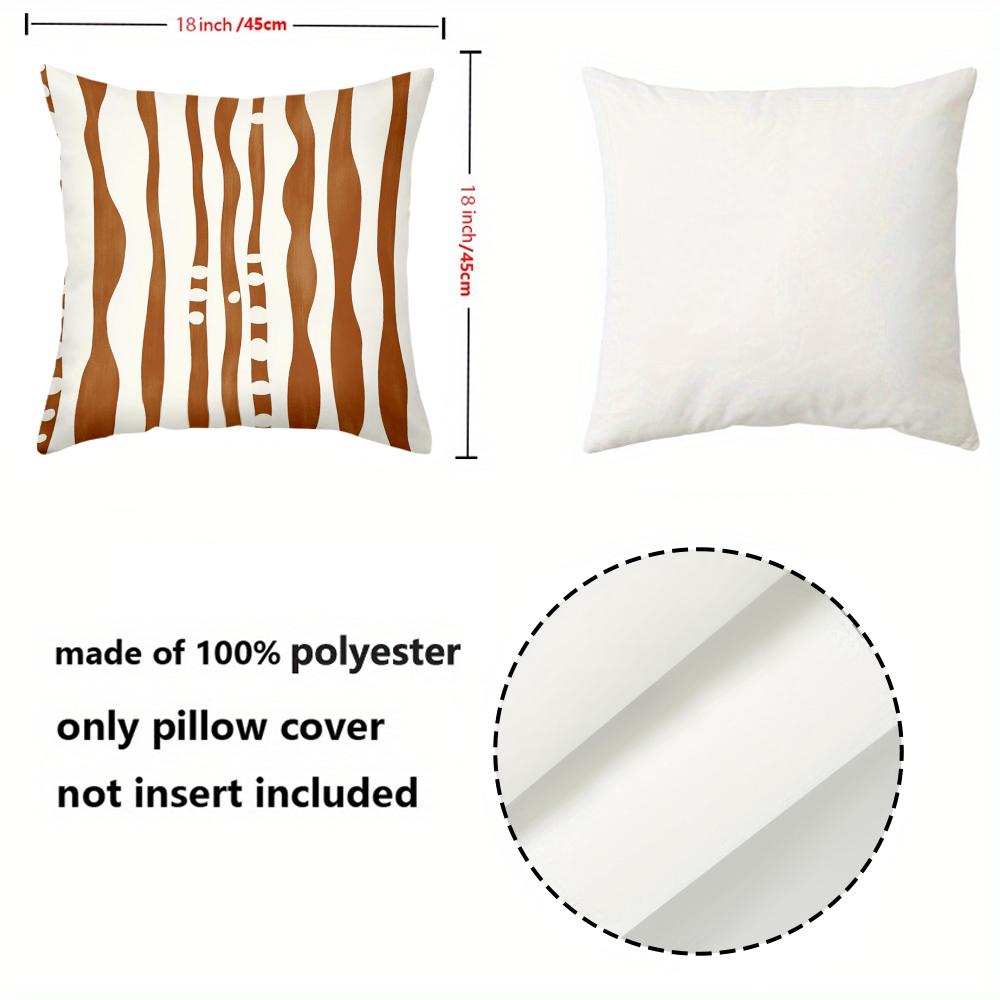 1 Pieces Boho Abstract Wavy Stripe Throw Pillow Covers Pattern Cushion Cover Suitable For Sofa Bedroom Car Pillow Cover