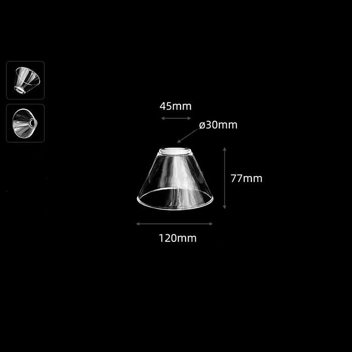 Прозрачный матовый абажур с отверстием 30 мм E14, сменный стеклянный абажур с отверстием 3 см зеленого и янтарного цвета для настенных светильников E12 Candle