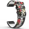 Силиконовые ремешки 26 мм 22 мм для Garmin Fenix 7X 7 8 6X 6 Pro 5X 5 Plus Браслет Enduro Epix Gen 2 47 51 мм Печатный ремешок для часов