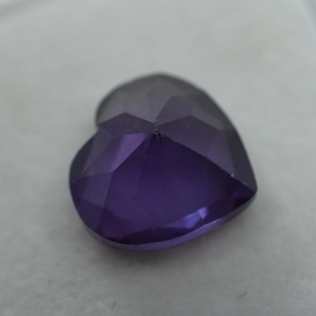 Natural Purple Tanzanite Loose Gemstone Heart Shape 5.45 ct for Jewelry Making and Gem Collections