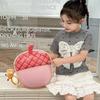 Acorn Cartoon Cute Shaped Children Backpack For Education Use With Doll Pendant