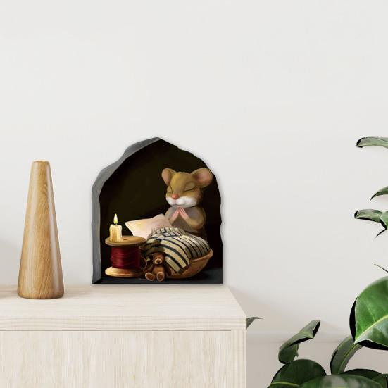 Наклейка на стену с изображением мыши, отклеивающаяся и приклеивающаяся, мультяшная настенная наклейка с изображением мыши, водонепроницаемая