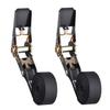 Lashing Belt, Ratchet Tie-Down Belt, 2.5cm Wide, 800kg Breaking Load, Multi-Purpose Fastening Band for Moving and Transporting