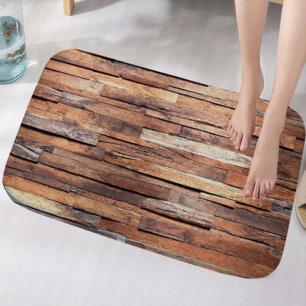 Area Rugs Non-Slip Bathroom Rug Flannel Door Mat for Bedroom Bathroom Kitchen Living Room 40*60cm