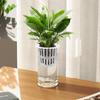 Clear Acrylic Flower Vases, 20x10 and 25x12cm. Cylindrical vase made of unbreakable plastic for floral arrangements, wedding centerpieces, and DIY pro