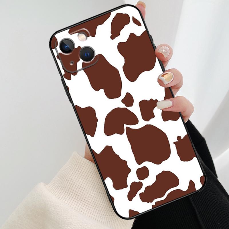Spotted Cow Skin Print Phone Case For iPhone 17 Pro Max 14 13 12 11 15 16 Pro Max mini 16 15 Plus 16e 17 Air Cover