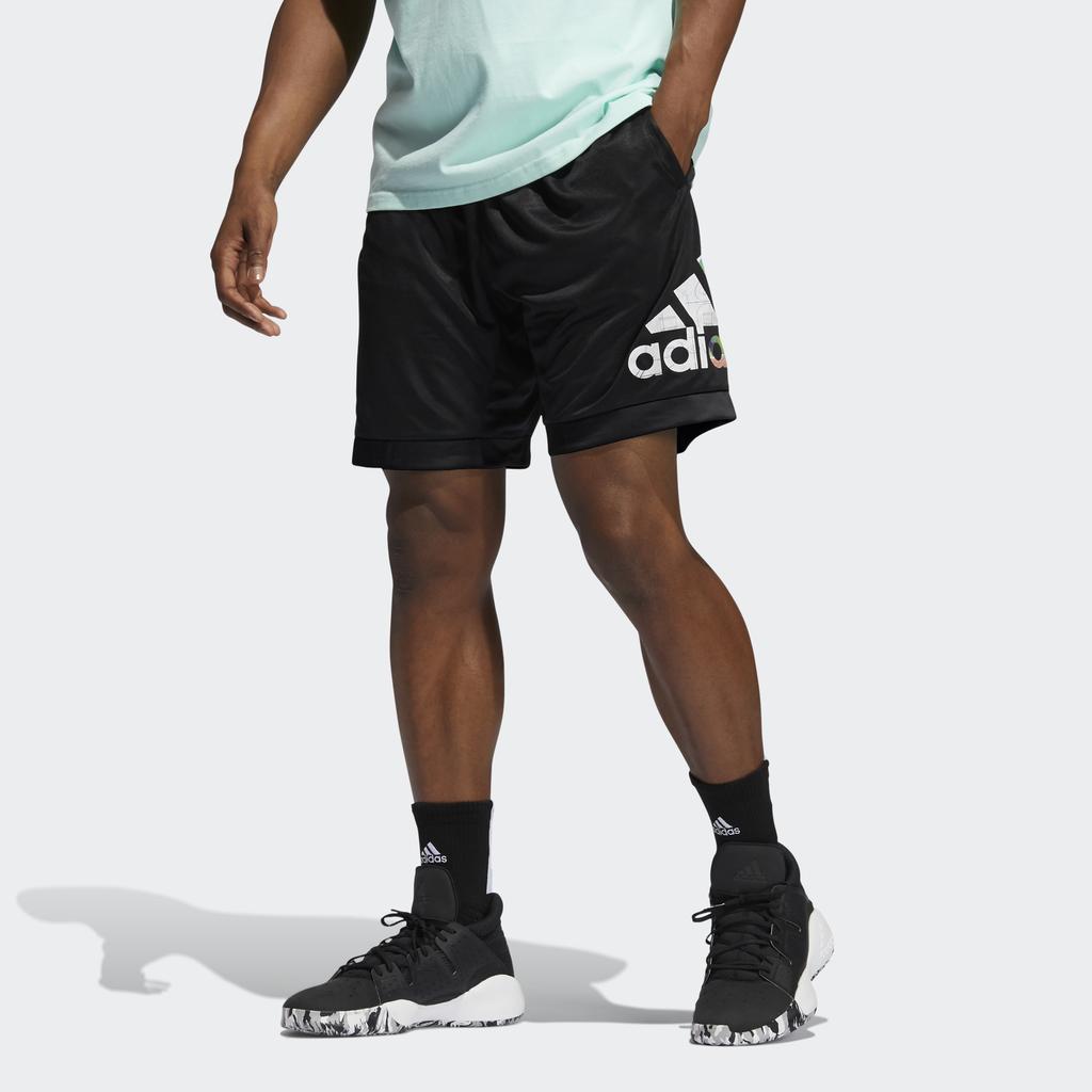 adidas Повседневные баскетбольные шорты мужские черные GH6723