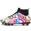 Men and Women Nail Young Children New Student Non-slip Sports High-top Football Shoes Leather Football Shoes Competition