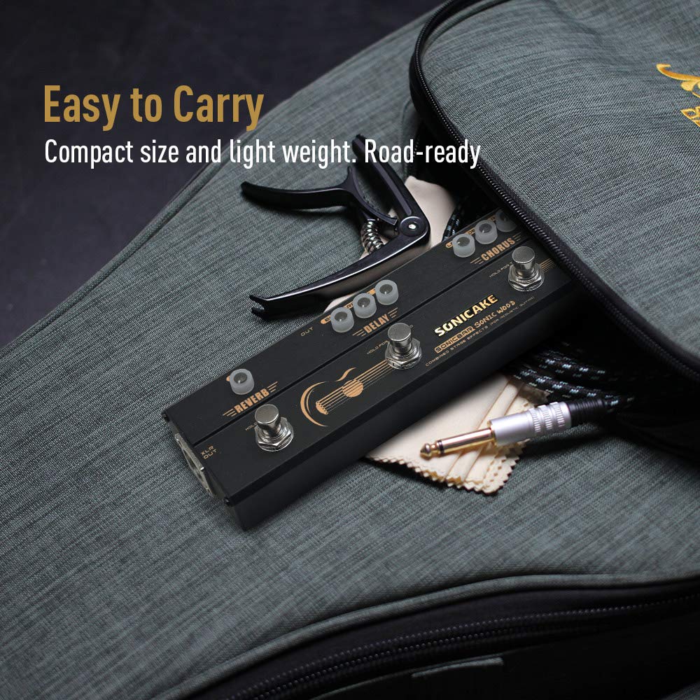 SONICAKE Delay Reverb Chorus Preamp for Acoustic Guitar Sonic Wood & & & Multi-Effector