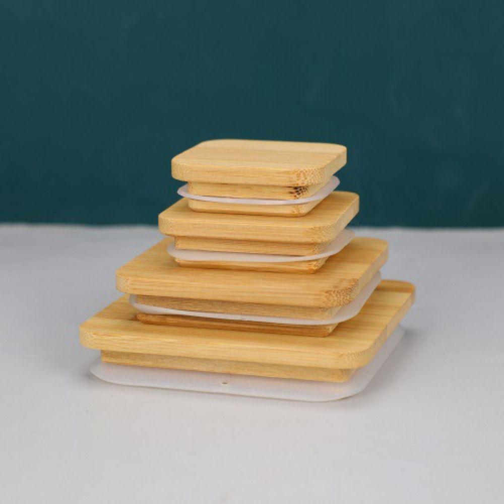 Многоразовые совместимые крышки для укупорки банок Консервирование Хранение Крышка для банки Мейсона Крышка с широким горлышком Деревянные крышки