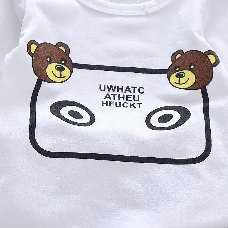 Детская одежда, костюм из 3 предметов для маленьких мальчиков, осенний кардиган + футболка с длинными рукавами + брюки, верхняя одежда