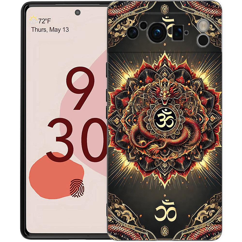 Indian Pattern Mandala Phone Case Cover for Google Pixel 9 8 7 6 7A 6A Pro Shockproof Soft TPU 9 Pro XL Shell Capas Fundas