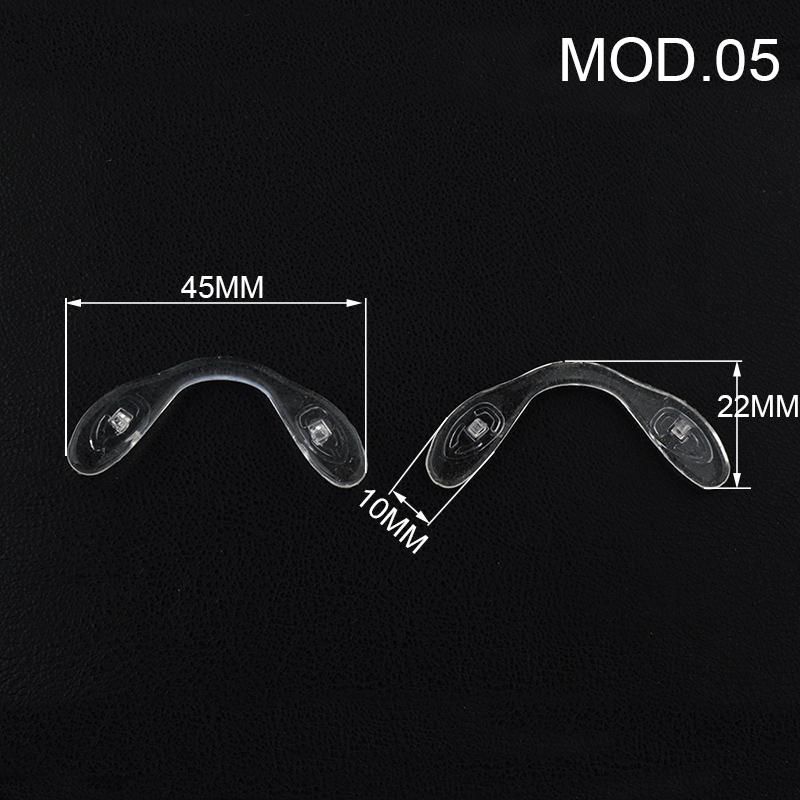 10pcs U shape Silicone Conjoined Eyeglass Soft Nose Pads for Glasses Anti-Slip Insert Nose Pad