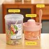 Breakfast Oatmeal Cereal Nut Yogurt Salad Cup Seal Container Set With Fork Sauce Cup Lid Bento Taper Bowl Lunch Box