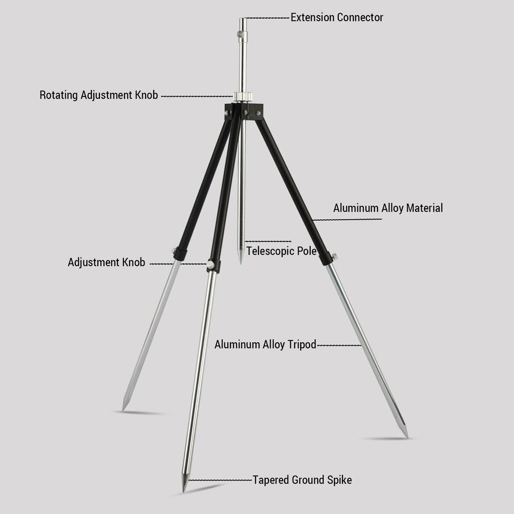 Портативный складной штатив для удочки из алюминиевого сплава, регулируемый штатив для удочки