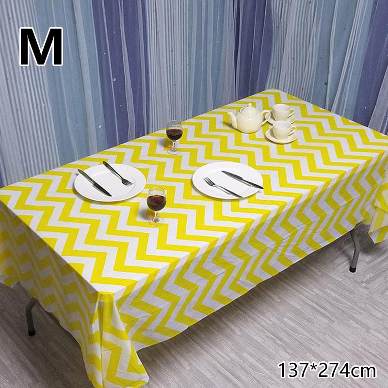 1PC Oil Proof Waterproof Party Supplies Table Cover Tablecloth Table Cloth Plastic Disposable Birthday Party Baby Shower