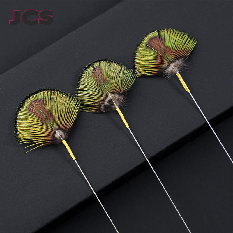 Pacock Feather Earpick Wax Remover Curette Adult Нержавеющая стальная ручка Инструменты для чистки ушей Ложка-очиститель Палочка Здоровье Чистка ушей