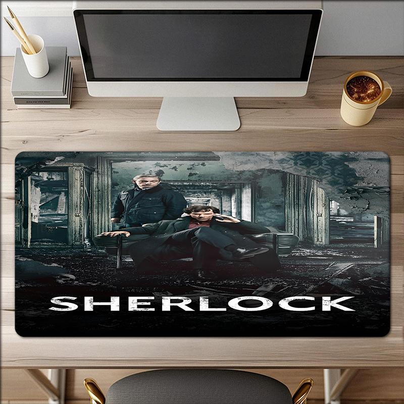 Sherlock Theme Mouse Pad, Non Slip Rubber Base, Multifunctional Office & Home Decor, Perfect for Workspace Personalization.
