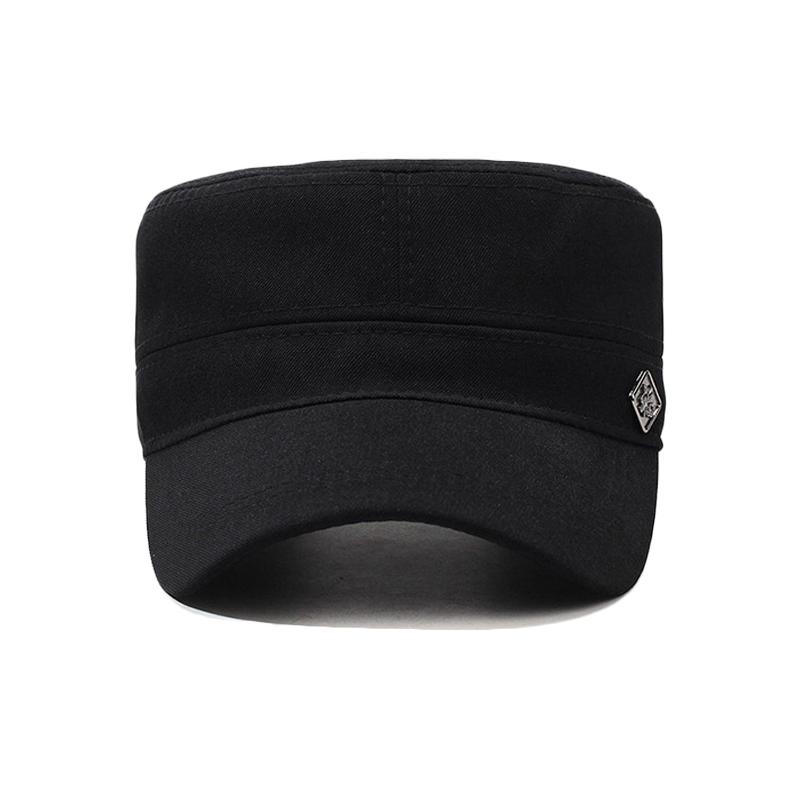 Мужская шляпа весна-осень с плоским верхом, шляпа от солнца, кепка для людей среднего и пожилого возраста