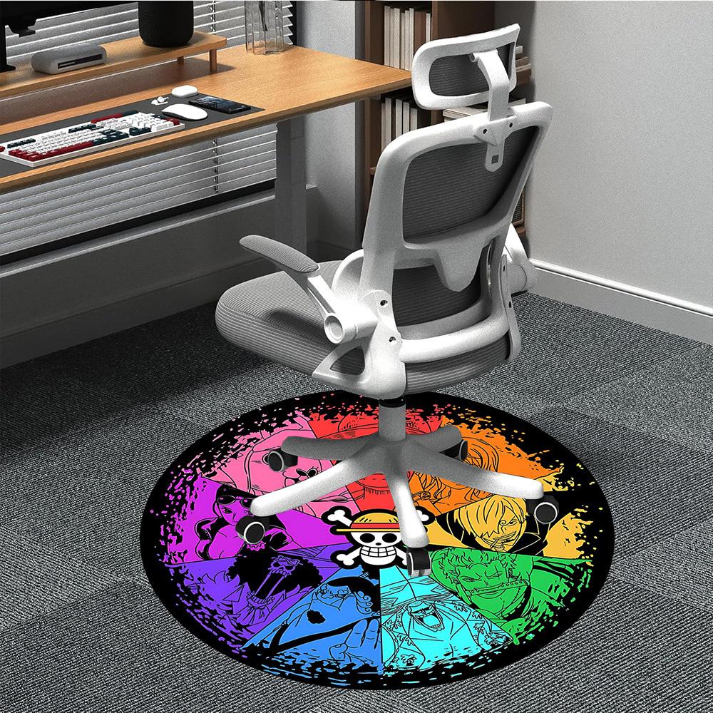 One Piece Office Round Area Rug, Indoor Mat Suitable For Office,Bedroom Living Room Home Decor, Room Deco a0908144