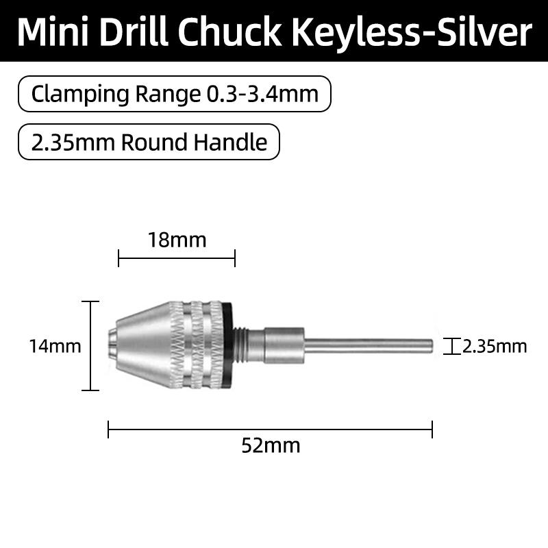 1PC Универсальный бесключевой мини-светильник 1/4 Hex 0,3-8 ММ Инструмент