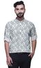 BestMan Mandarin Men CollarA  ShirtsA  Regular Fit Printed Mens Short Kurta