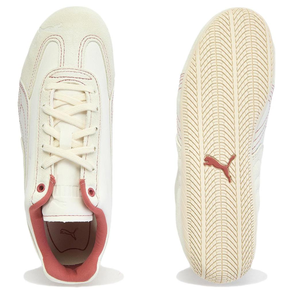 PUMA Women's Speedcat Paris Low-Top Lifestyle Sneaker Warm White Alpine Snow 403810-01