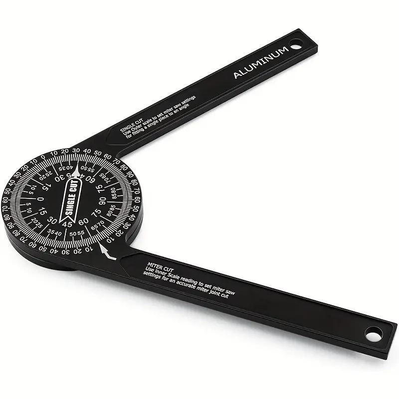 Угломер для торцовочной пилы с прецизионным лазером, внутри-снаружи, искатель угла скоса для плотников, сантехников и всех строительных профессий