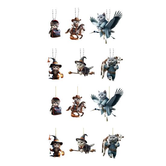 6 шт. В этот комплект входят 6 подвесок в виде котят разной формы, которые очень милы и могут быть заменены по желанию.. Маленький, легкий, он не добавит лишнего веса.