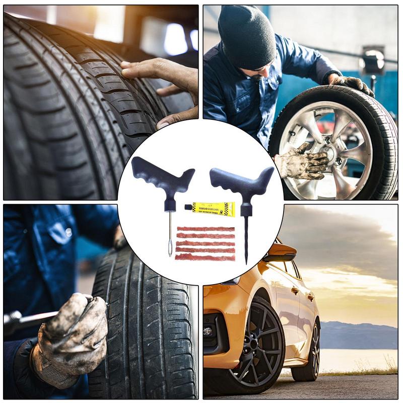 Tire Plug Repair Kit Professional Flat Tire Repair Kit Strong Adhesion Tire Repair Kit Tool Tire Patch Kit For Car Tire Plug