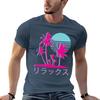 Vaporwave Aesthetic Neon Palms Tshirt Unisex T Shirts For Unisex Casual Cotton T Shirts Unisex 100 Tshirt