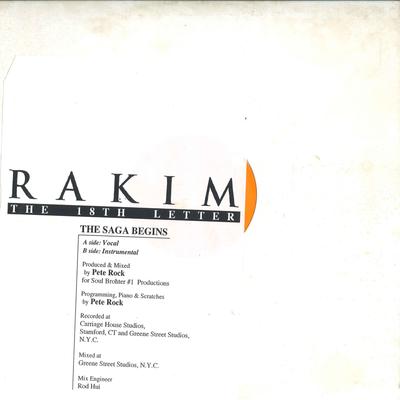 12-дюймовая пластинка RAKIM - The Saga Begins НЕТ НЕ НА ЛЕЙБЛЕ Неизвестный Рэп и Хип-хоп/R&B Б/У