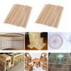 100pcs Unfinished Wooden Round Stick Dowel Rod for Model Building Games Kids Crafts Handmade