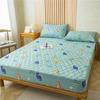 Waterproof Quilted Fitted Sheet Washable Bed Cover Queen Breathable Bedcloth Bedspread Bed Protector Pad (No Piollowcase)