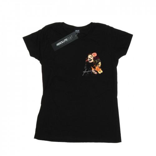 Janis Joplin Womens/Ladies Floral Faux Pocket Cotton T-Shirt