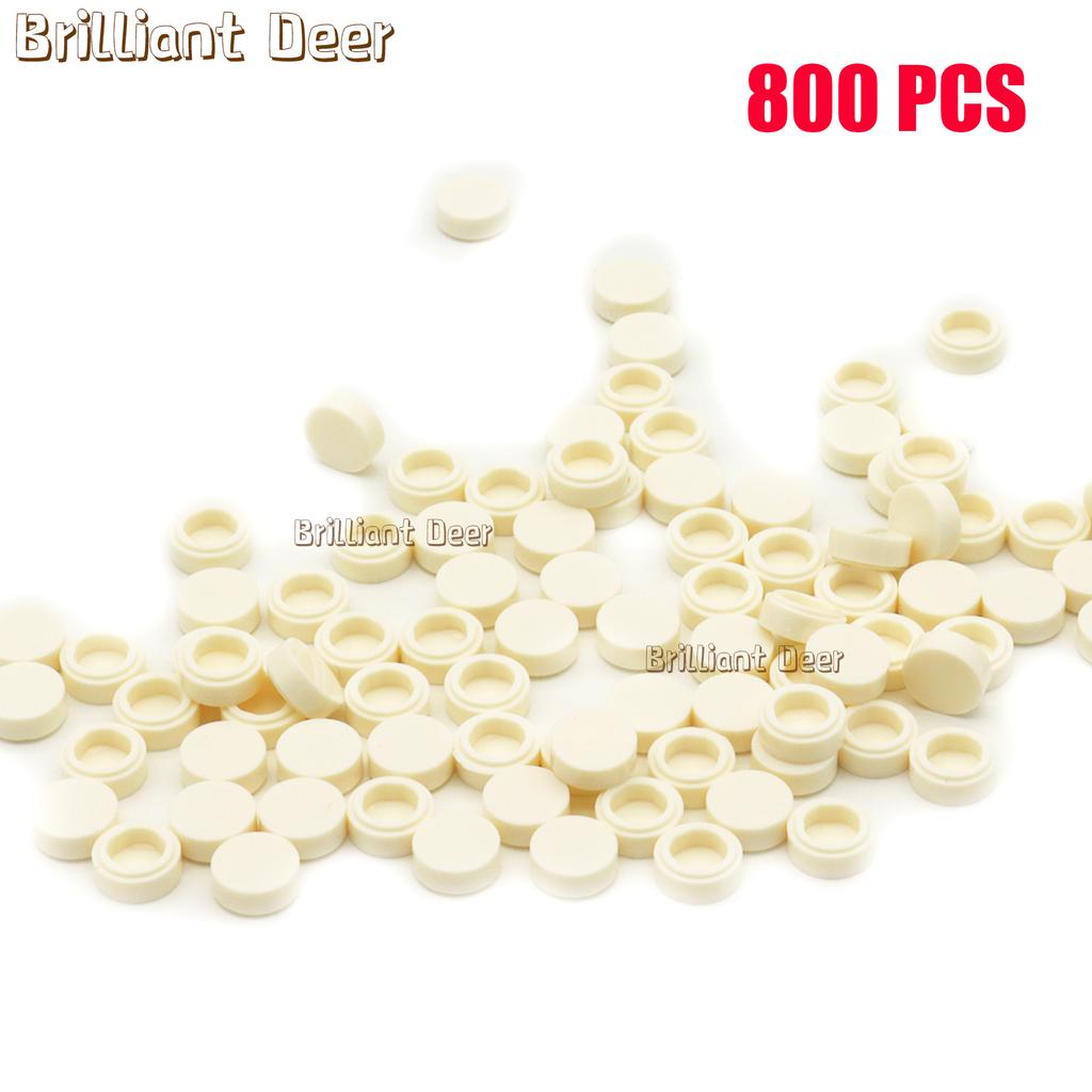 800 ШТУК ПЛОСКИХ ПЛИТОК 1x1 Точки Круглые Кирпичики 35381 98138 MOC DIY Строительные Блоки Детали для Мозаики Портретной Арт-Дизайна Детские Игрушки
