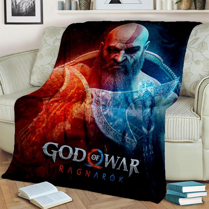 3D God of War Games Gamer Kratos HD одеяло, мягкое одеяло для дома, спальни, кровати, дивана, пикника, путешествия, офиса, одеяло, детское одеяло