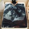 Winged Dragons  Print Flannel Blanket, High quality Comfortable for All Seasons, Home Decor, Warmth and Comfort