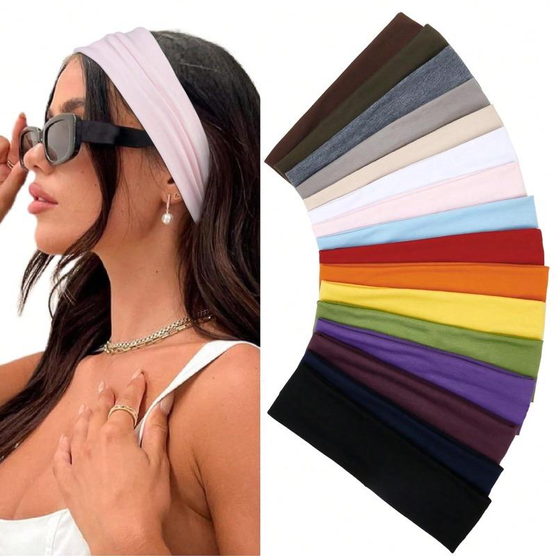 1Pcs Headbands For Women Non Slip - Fashion Sports Hair Bands For Women's Hair, Soft Cloth Stretchy Headbands For Women