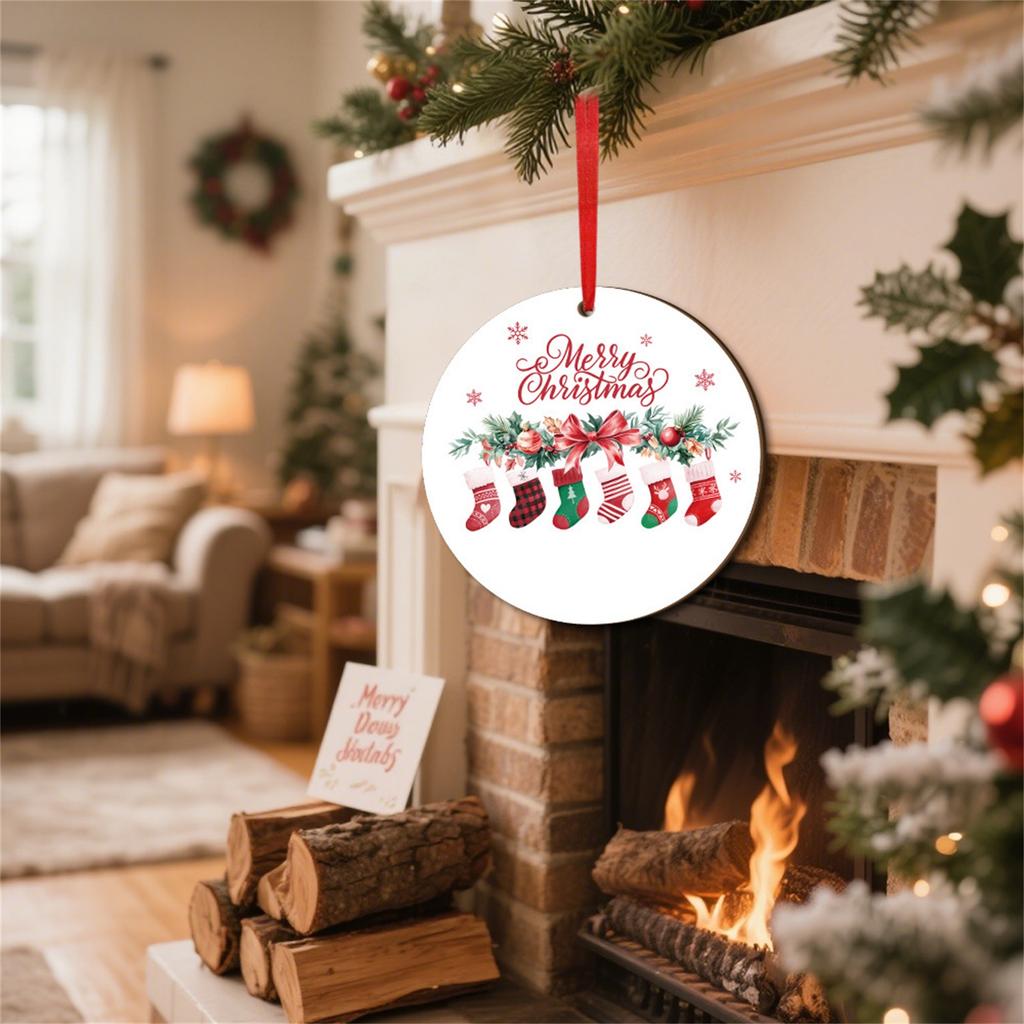 Подарочный Чулок Украшение Сувенир Деревянный Рождественский Подвесок