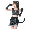 Luxterra Косплей Хэллоуин Полуночный Кот Черный [Прозрачный Камень] Женский