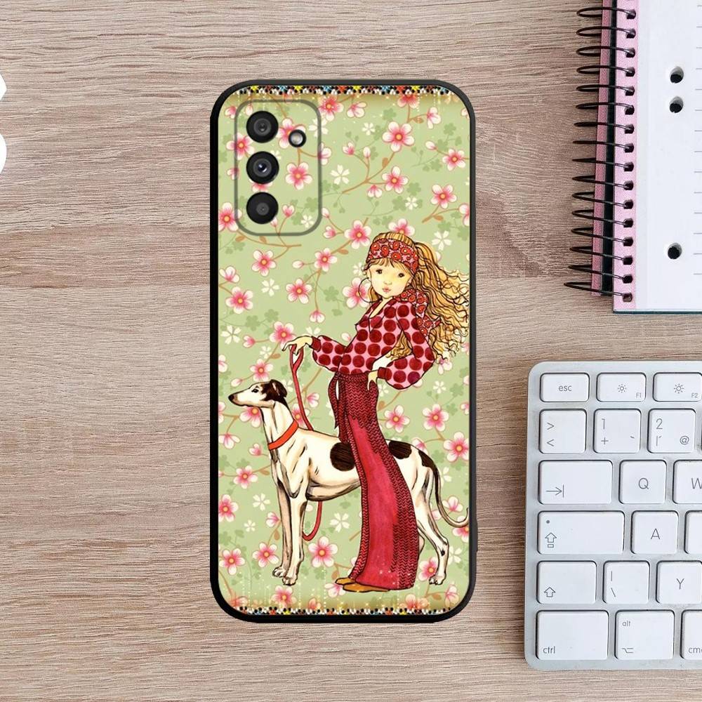 Чехол для телефона Sarah Kay для Samsung Galaxy A13, A21s, A22, A31, A32, A52, A53, A71, A80, A91, Мягкий черный чехол