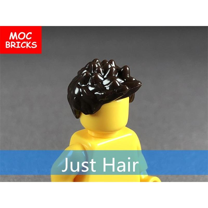 10 шт./лот Кирпичики MOC Мужские прически Модель Фигурка Игрушка Детские Образовательные Строительные Блоки Собранные Игрушки