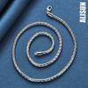 925 Sterling Silver 4mm Articulated Chain 18 Inch Necklace Fashionable Wedding Jewelry